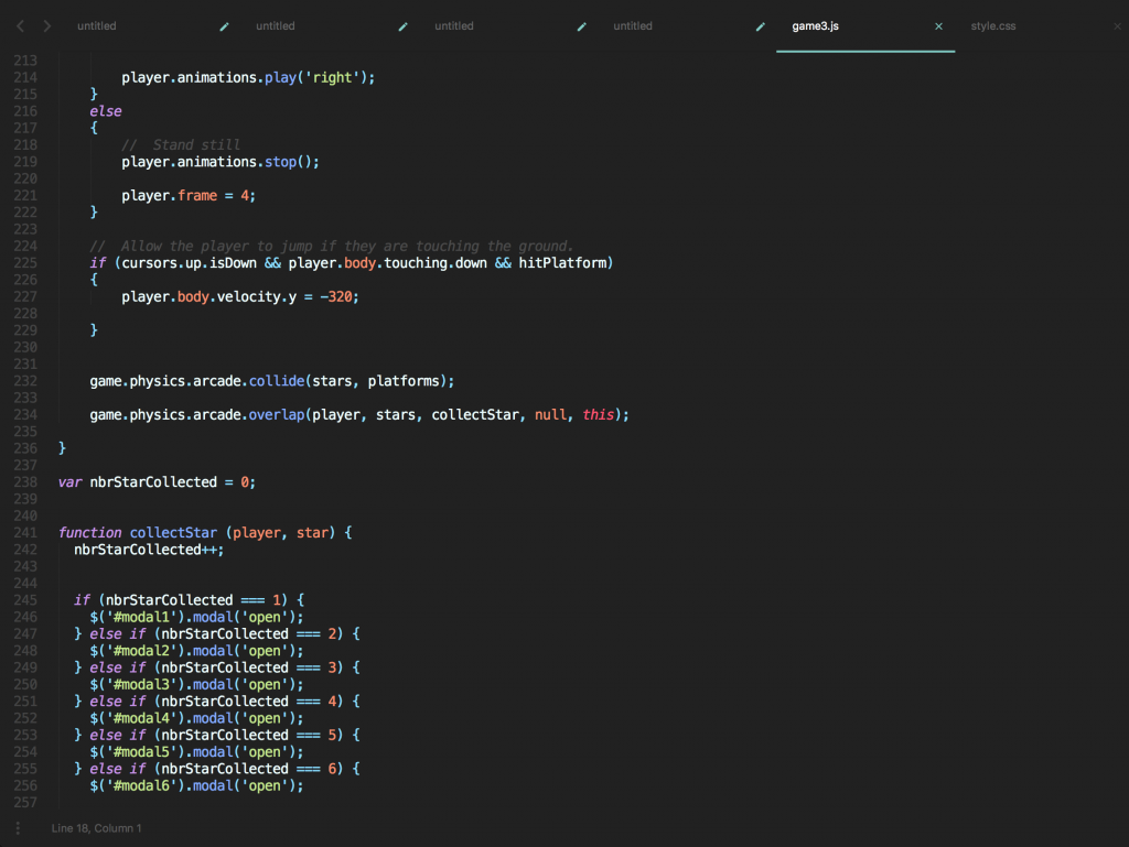 Photo de ligne de code